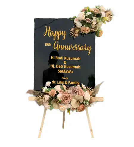 Papan Bunga Akrilik Bergas